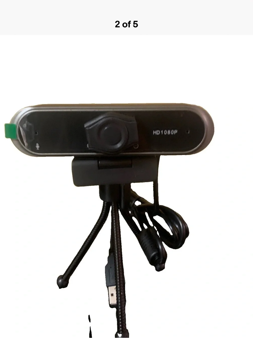 HD 1080P Black USB Webcam with Tripod